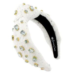 White Tweed “Let It Snow” Headband – Brianna Cannon